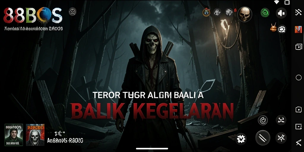 Screenshot utama 88BOS menampilkan suasana gelap penuh ketegangan.