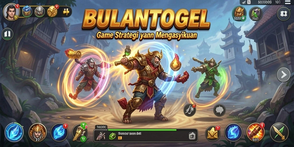 Tampilan gameplay BULANTOGEL dengan strategi yang mendebarkan.