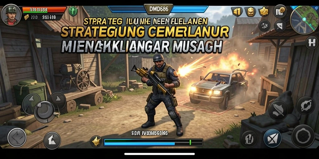 Tampilan gameplay DMD686 yang intens dan strategis.