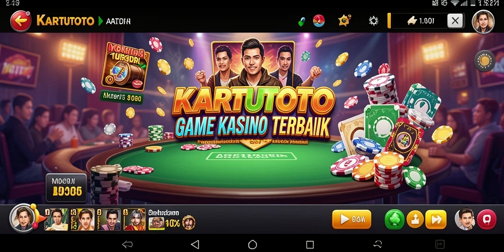 Screenshot KARTUTOTO menampilkan permainan kasino yang mendebarkan.