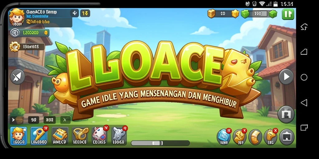 Tangkapan layar yang menunjukkan gameplay seru LGOACE di dunia Idle.