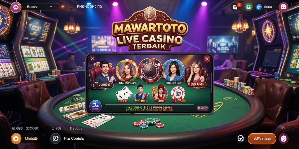 Tampilan menarik dari gameplay MAWARTOTO di aplikasi Live Casino.