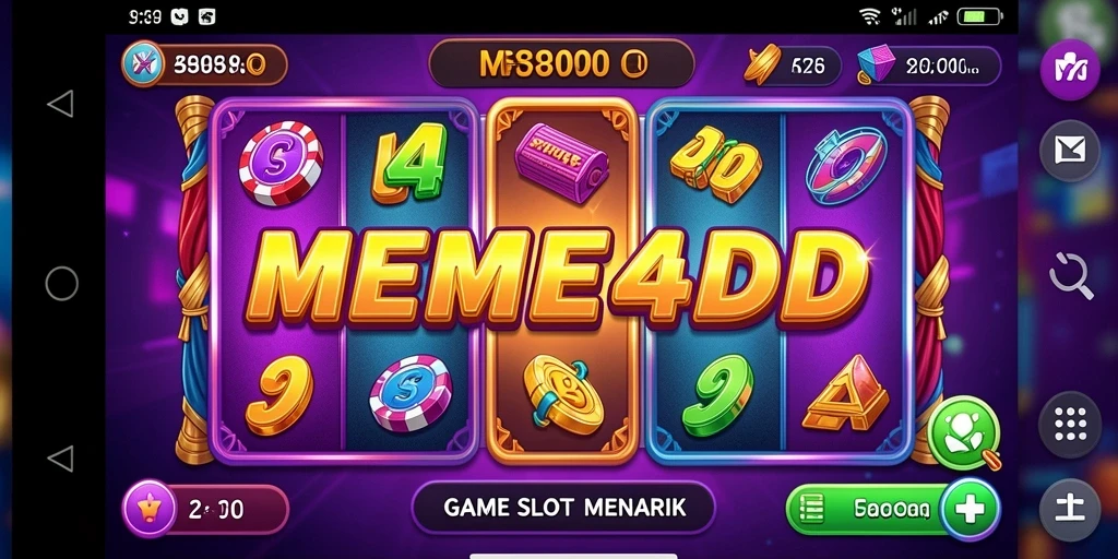 Tampilan menarik gameplay Slot di MEME4D.
