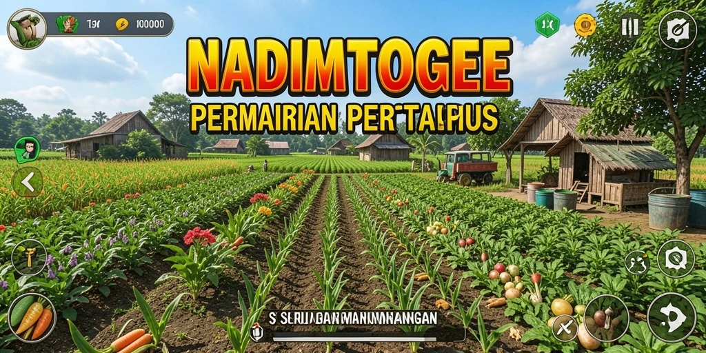 Tampilan menakjubkan dari gameplay pertanian di NADIMTOGEL.