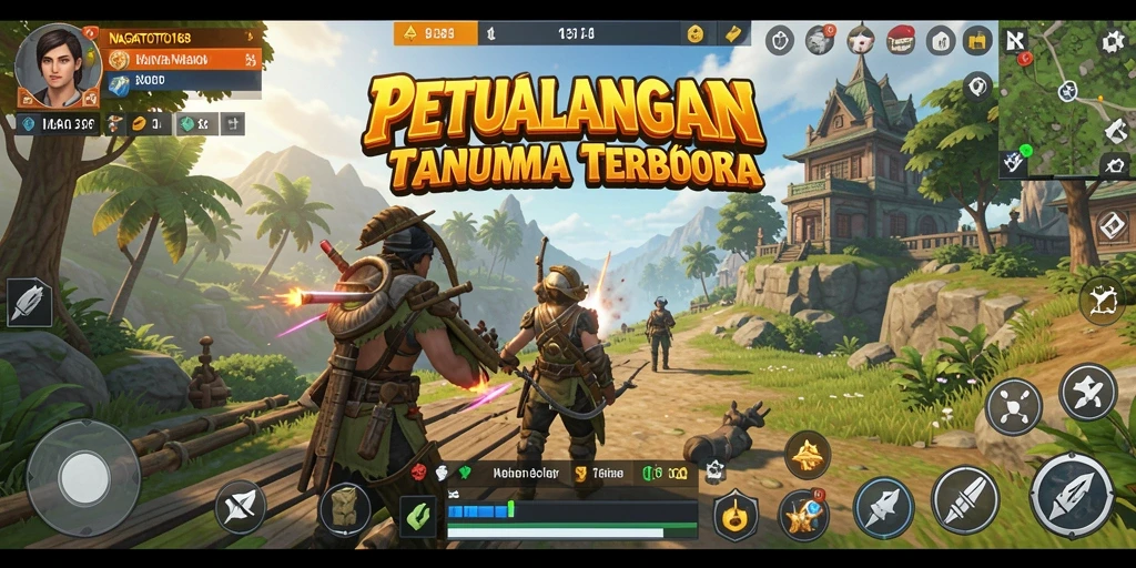 Tampilan gameplay NAGATOTO168 di dunia terbuka yang luas.