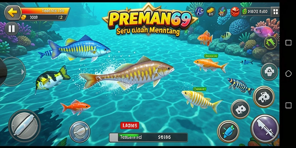 Gameplay seru PREMAN69 menampilkan aksi tembak ikan yang menegangkan.