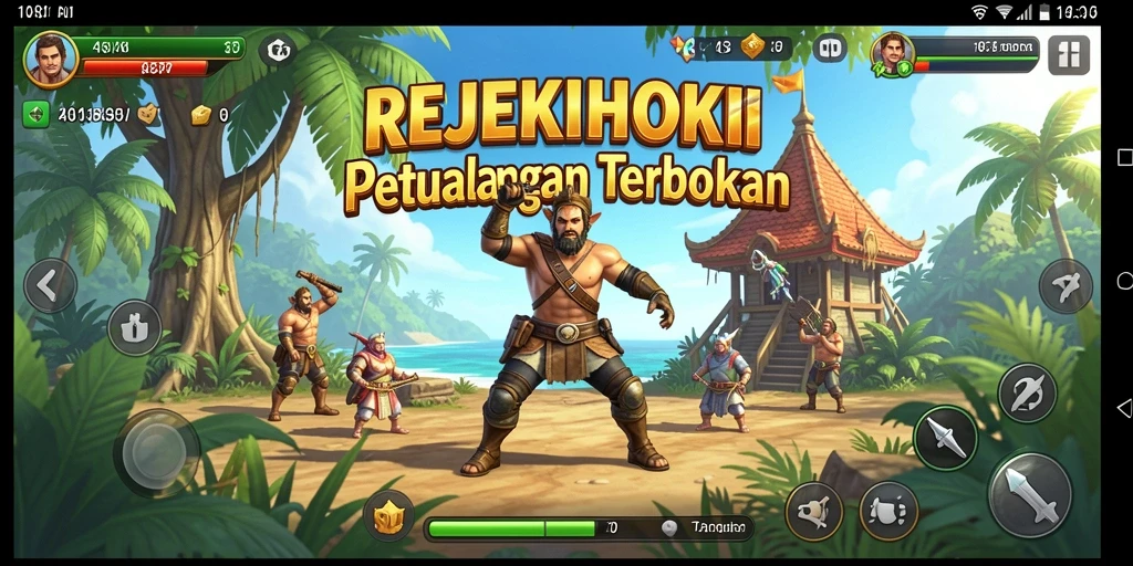 Tampilan gameplay REJEKIHOKI yang menakjubkan dan penuh petualangan.