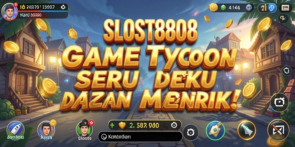 Tangkapan layar gameplay SLOST8808 yang menampilkan manajemen bisnis yang menarik.