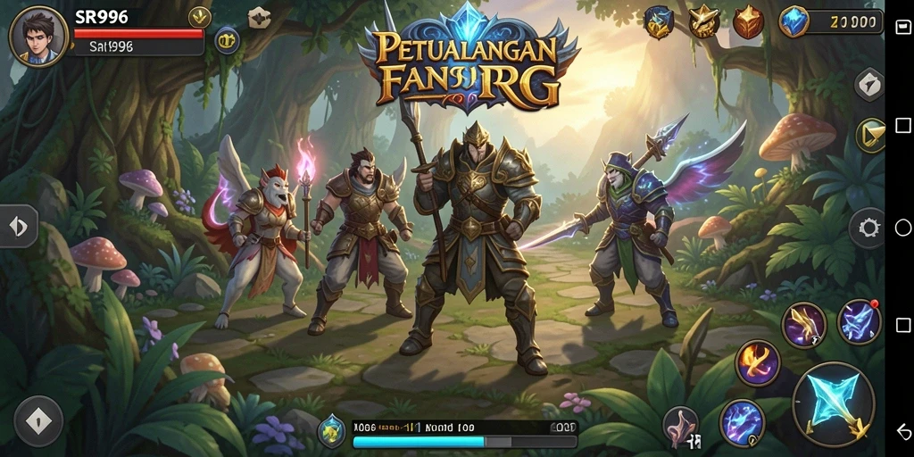Tampilan gameplay RPG yang mendebarkan dan penuh aksi.