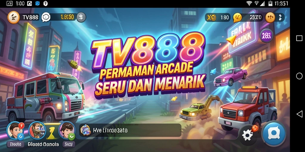 Screenshot gameplay TV888 menampilkan keseruan permainan Arcade.