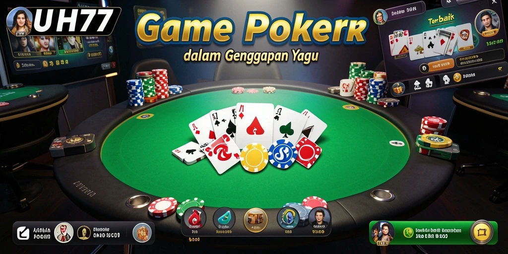 Tampilan menarik dan gameplay seru dalam UH77 Poker.